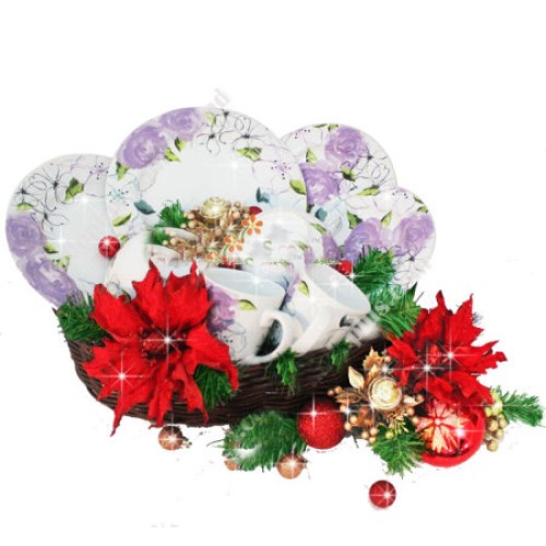 Parcel Keramik Natal: Dinner Set 8