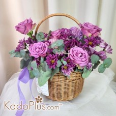 Gardenia Flower Basket