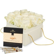 Flowerbox «Athens» (15 cm) with Gottlieber Happen «Special Edition for Giftblooms»