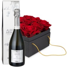 Flowerbox «Paris» (15 cm) with Prosecco Albino Armani DOC (75 cl)