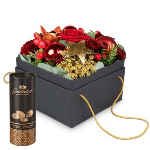 Flowerbox «New York» (15 cm) with Gottlieber cocoa almonds