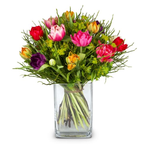 Colorful Bouquet of Tulips (Minimum)