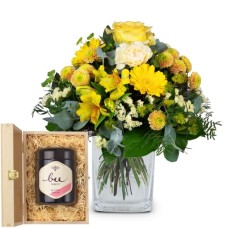 Sunny Vibes with Bee-Family Swiss blossom honey (Minimum)