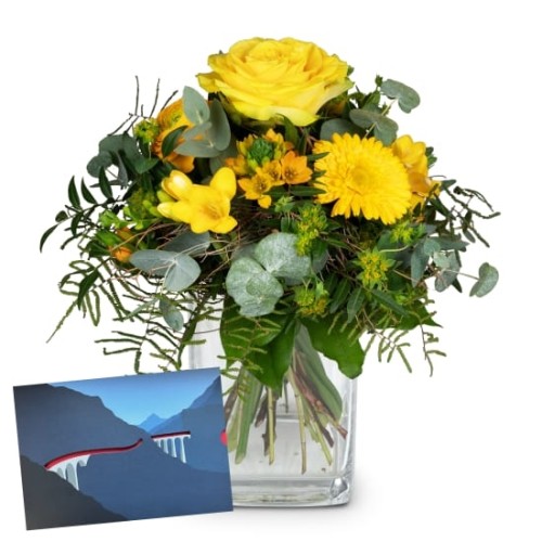 Little Sunshine with a CHF 50.- gift voucher from the Rhaetian Railway (Minimum)