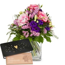 Spring Princess with Munz bar of chocolate «Heart» (Minimum)