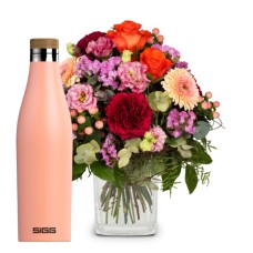 Colorful Wishes with SIGG water bottle Meridian Shy Pink 0.5L (Minimum)