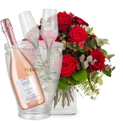 I Love You with Prosecco Rose Albino Armani DOC (Minimum)