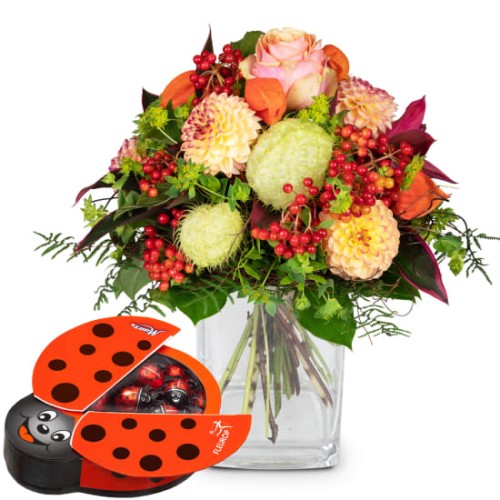 Little Indian Summer with Munz chocolate ladybird (Minimum)