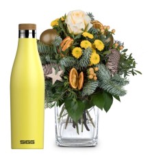 Golden Winter Joy with SIGG water bottle Meridian Ultra Lemon 0.5L (Minimum)