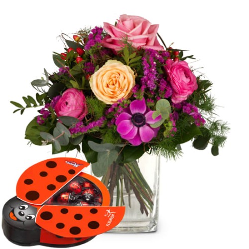 Sweet Surprise with Munz chocolate ladybird (Minimum)
