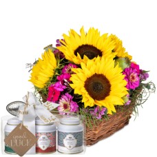 Sunny Day with Gottlieber tea gift set and hanging gift tag «Good Luck» (Minimum)
