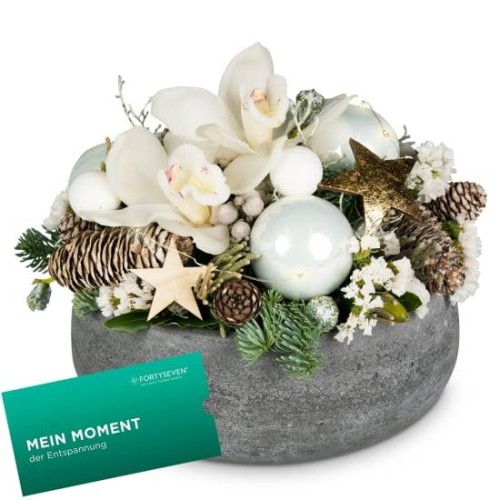 Great Moments (with fairy lights) and a CHF 100.- gift voucher from Wellness-Therme FORTYSEVEN