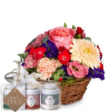 Melody of Color with Gottlieber tea gift set and hanging gift tag «Good Luck» (Minimum)