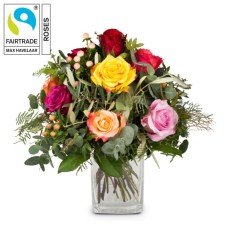Bellissima with Fairtrade Max Havelaar-Roses (Premium)