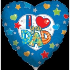 I Luv You Dad Heart (1 Balloon)