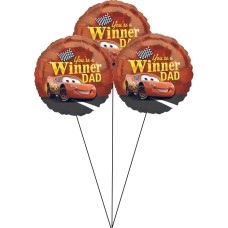 You're A Winner Dad - Cars Balloon