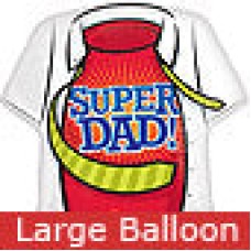 Large Super Dad Shirt Balloon (1 Balloon)