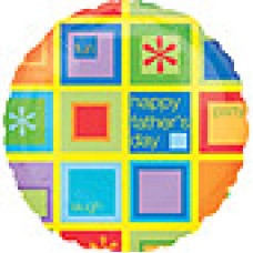 Happy Father's Day Geometric Balloon (1 Balloon)