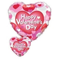 Happy Valentines Day Balloon - Hearts