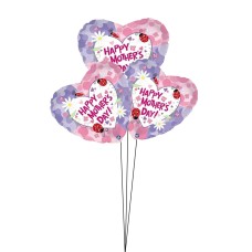 Happy Mothers Day with Ladybugs 18 Inch Mylar Bal