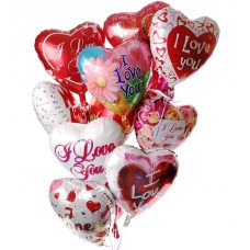 12 Valentine's Balloons