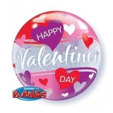 Happy Valentines Day Bubble Balloon (6 Balloons)