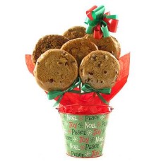 Noel, Peace and Joy Handled Cookie Bouquet (12 Cookies)