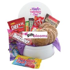Valentine's Day Snack Tin of Goodies