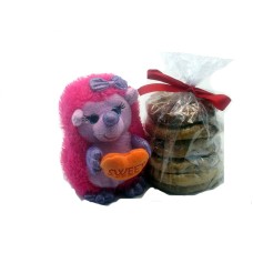 Valentine's Day Hedgehog Gift - 6 Gourmet Cookies