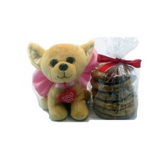 Valentine's Day Puppy Gift - 6 Gourmet Cookies