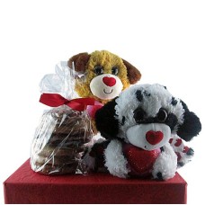 Valentine's Day Puppies and Cookies Gift