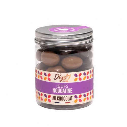 Chocolate nougatine eggs