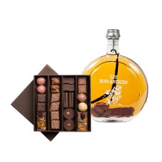 CHOCOLATES AND RUM FLAVORED WITH COCOA