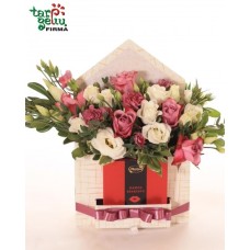 Envelope Flower Box + chocolate (Small)