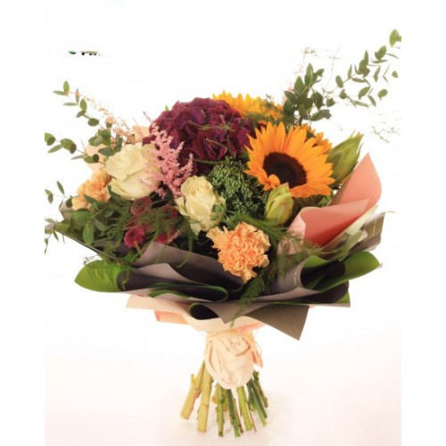 Summer bouquet of sunflower