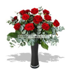Bouquet of 15 Red Roses 