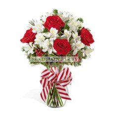Bouquet of flowers "Fire and water"