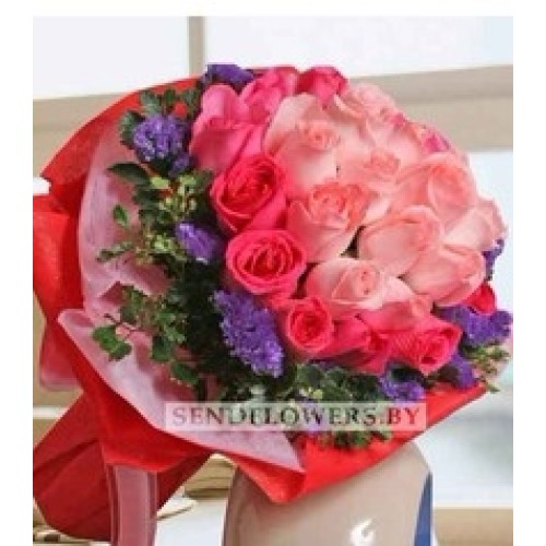 Bouquet of 33 Pink Roses