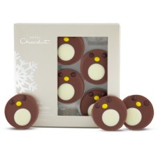 A Dozen Portly Chocolate Penguins