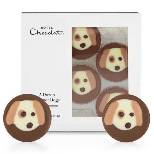 A Dozen Chocolate Dapper Dogs