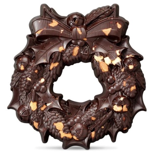 Large Festive Wreath | Dark Chocolate