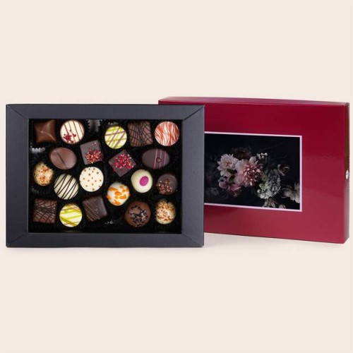 Chocolates with a photo - Grand red