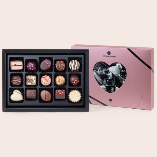 Chocolates with a photo - Midi Heart