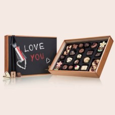 Chocolicious with the LOVE board