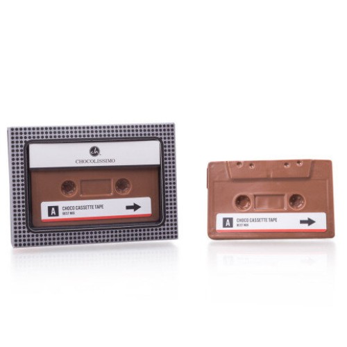 Milk chocolate audio cassette