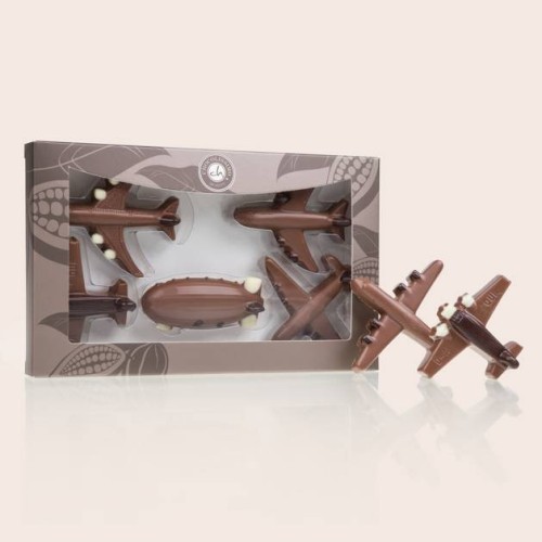 Chocolate airplanes set