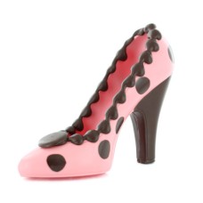 Slipper pink with a ribbon