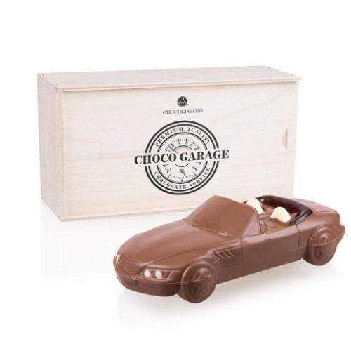 Chocolate BMW Z3 in a wooden box