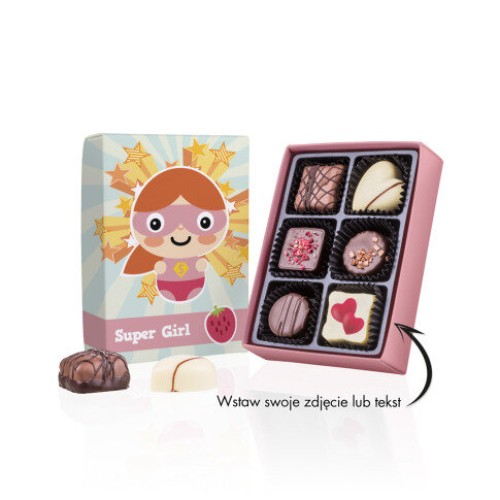 Super Girl Oxide - Chocolates with print