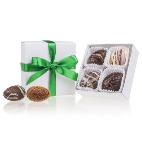 Chocolate eggs - White XS